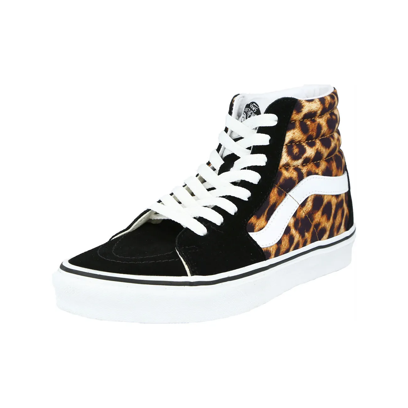 Black leopard print SK8-HI sneakers for women