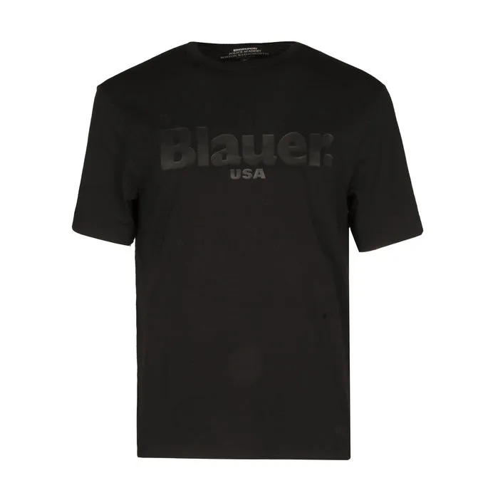 black logo t-shirt for men