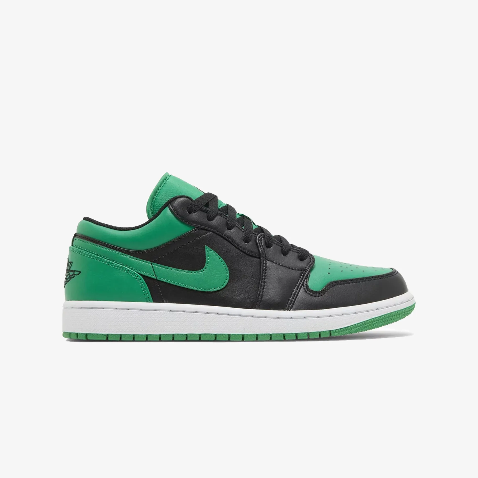 Black Lucky Green White Air Jordan 1 Low