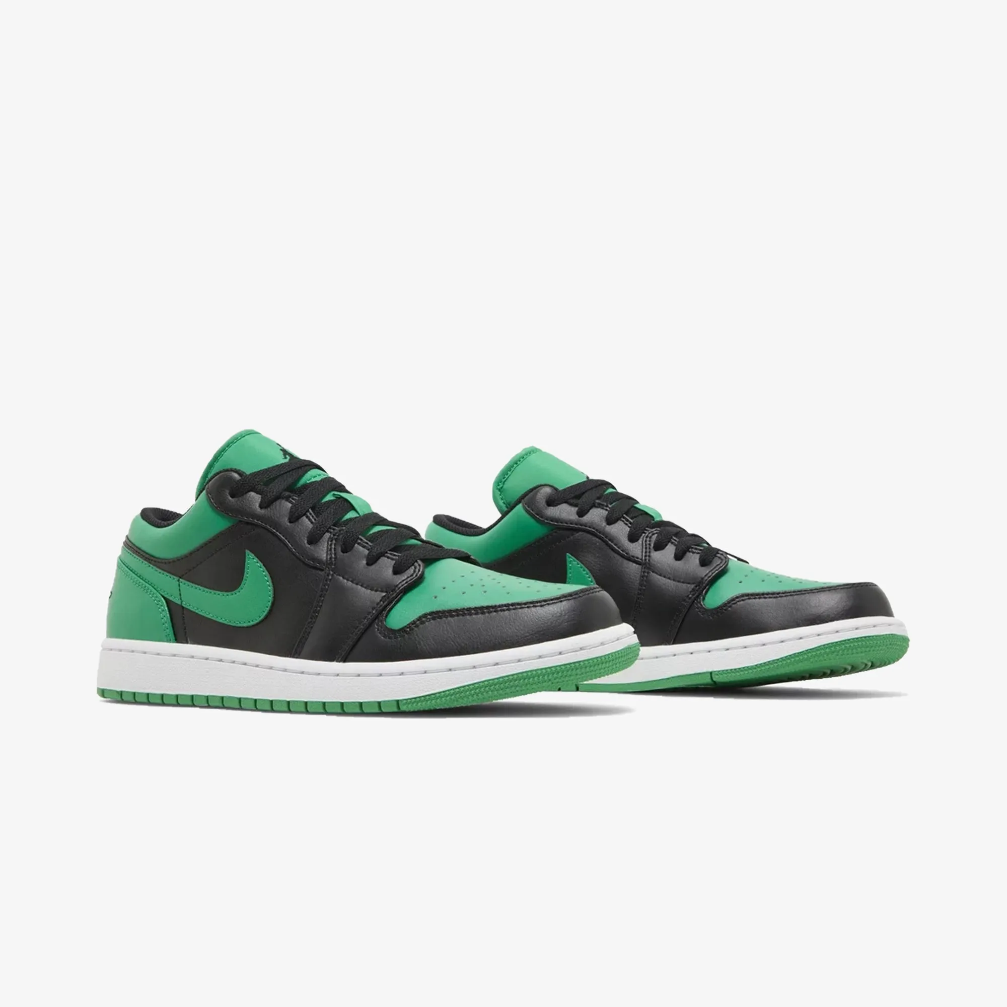 Black Lucky Green White Air Jordan 1 Low