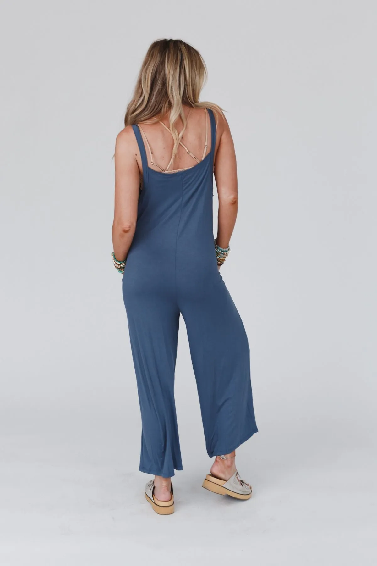 Blue Gray Jumpsuit - All My Soul Pocketed | Shop Now