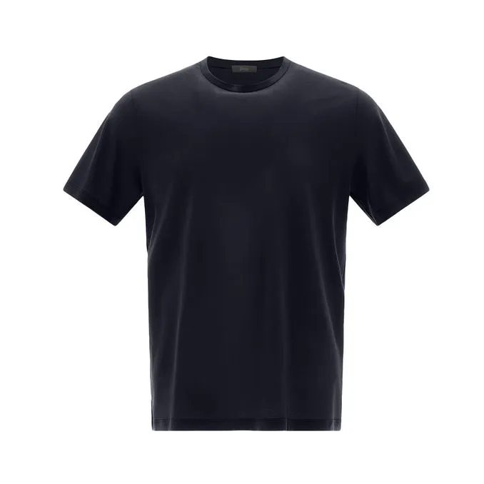 Blue men's crepe t-shirt