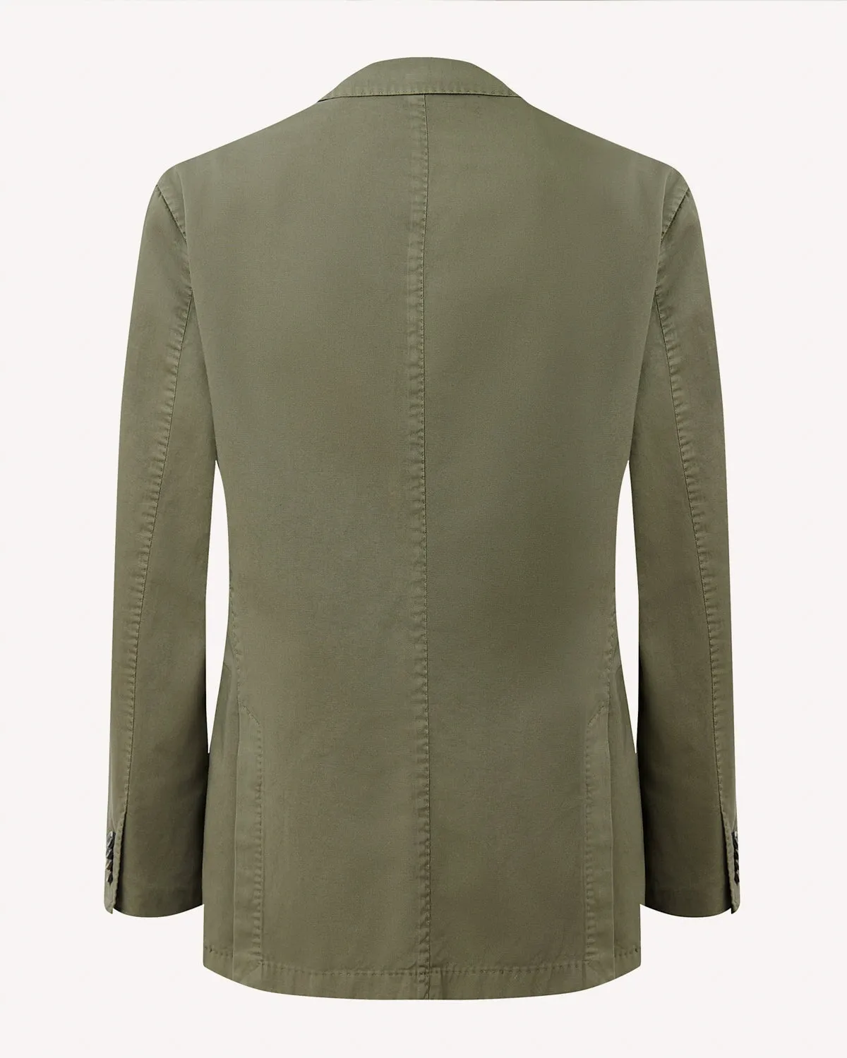 Boglioli Olive Cotton Linen K-Jacket