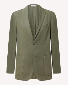 Boglioli Olive Cotton Linen K-Jacket