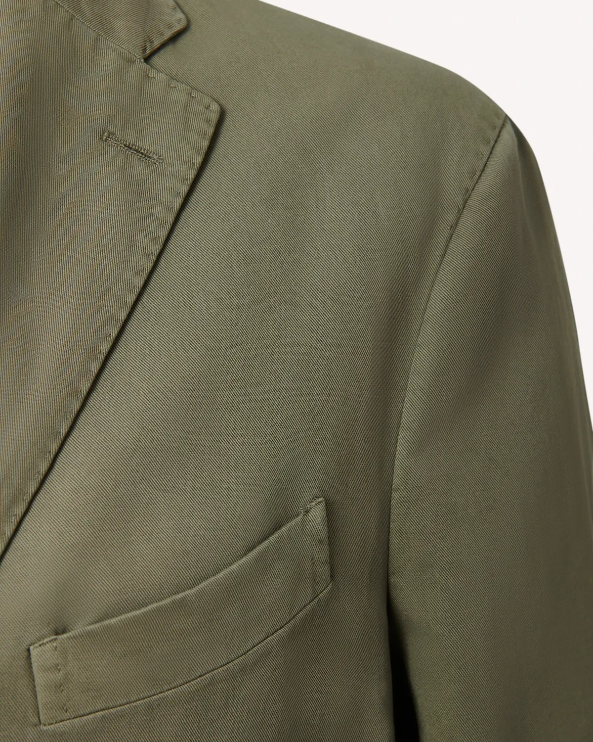 Boglioli Olive Cotton Linen K-Jacket