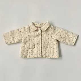 Bonpoint Cream Rose Print Jacket - 6 Months | Brand New