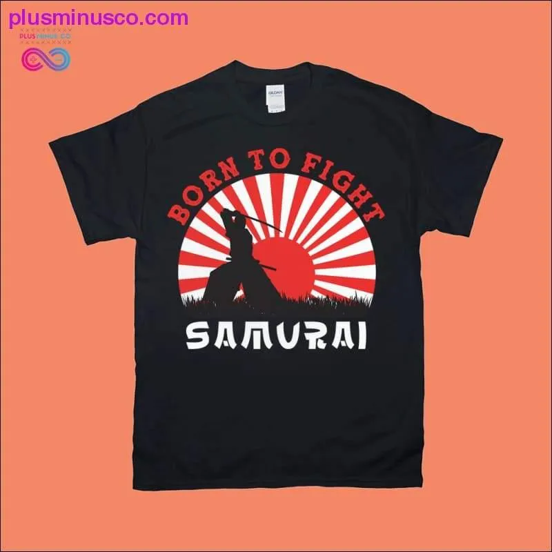 Born to Fight Samurai Retro Sunset T-Shirts