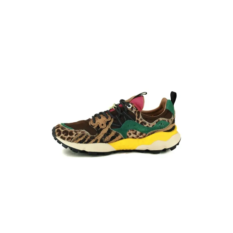 Brown Animal Print Women's Sneakers.