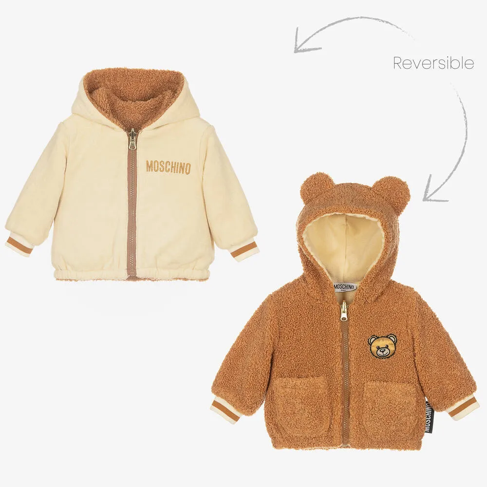 Brown Reversible Polar Fleece Jacket