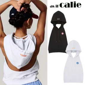 Calie Street Style Hoodies & Sweatshirts - Plain Cotton Logo