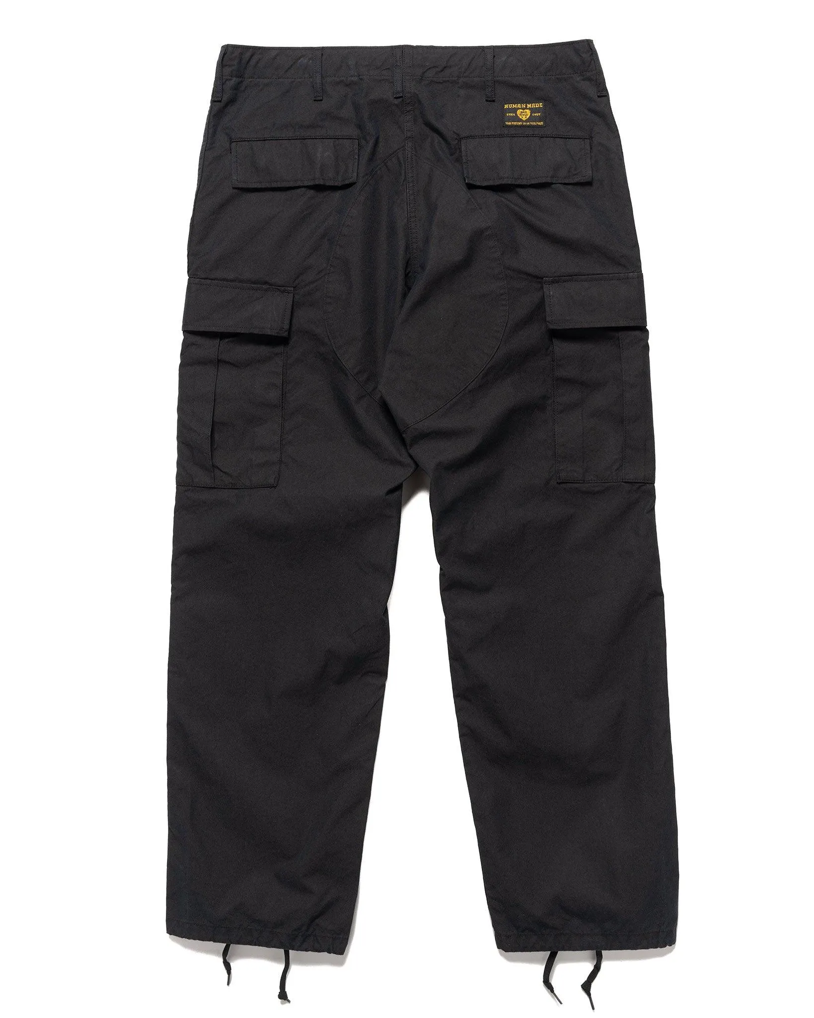 Cargo Pants Black - Cotton Utility Trousers