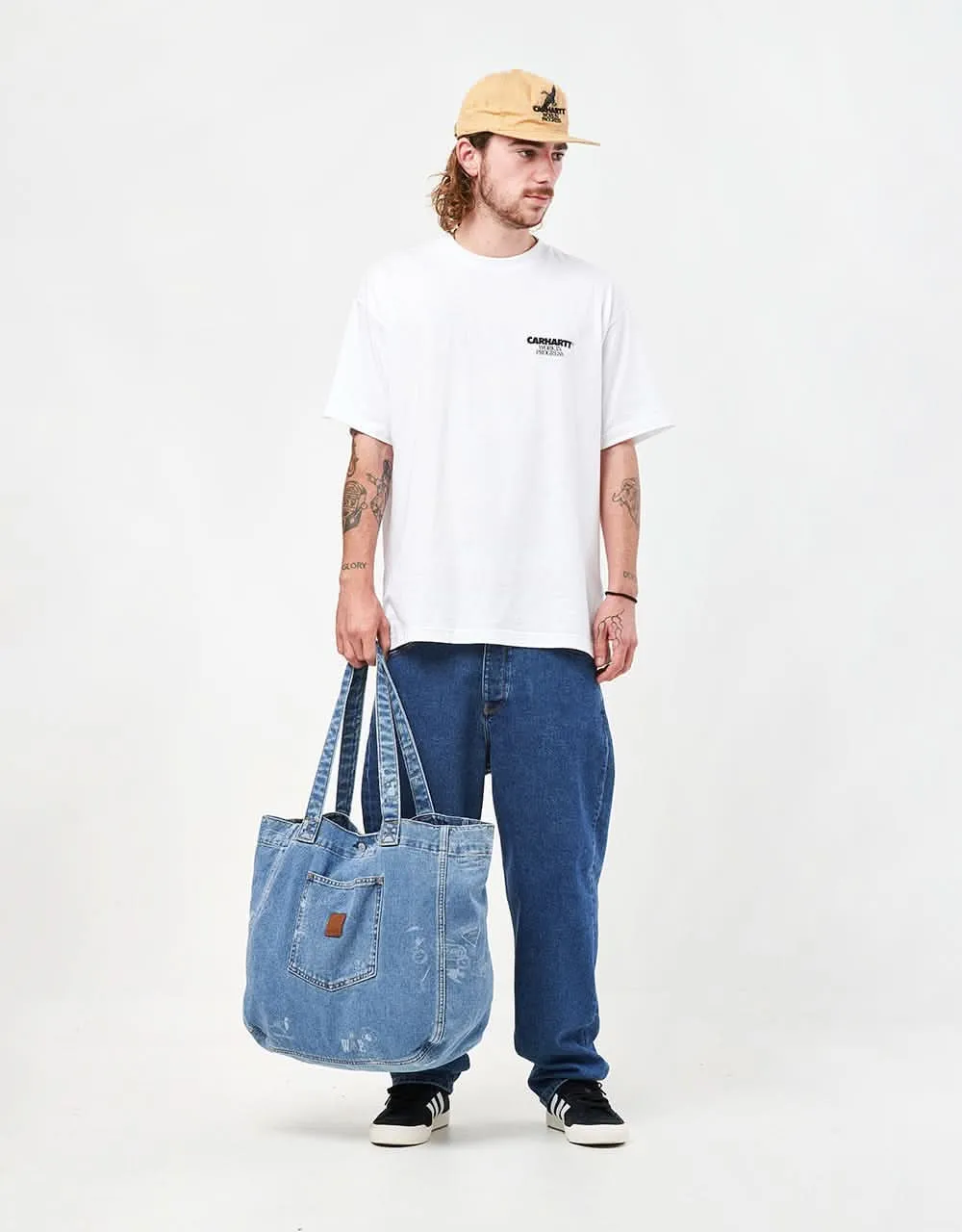 Carhartt WIP Stamp Tote Bag - Stamp Print/ Blue