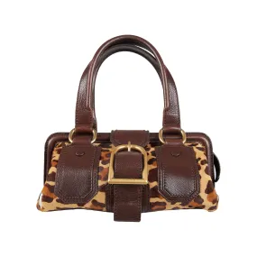 Celine Leopard Print Ella Satchel Bag - 2000s