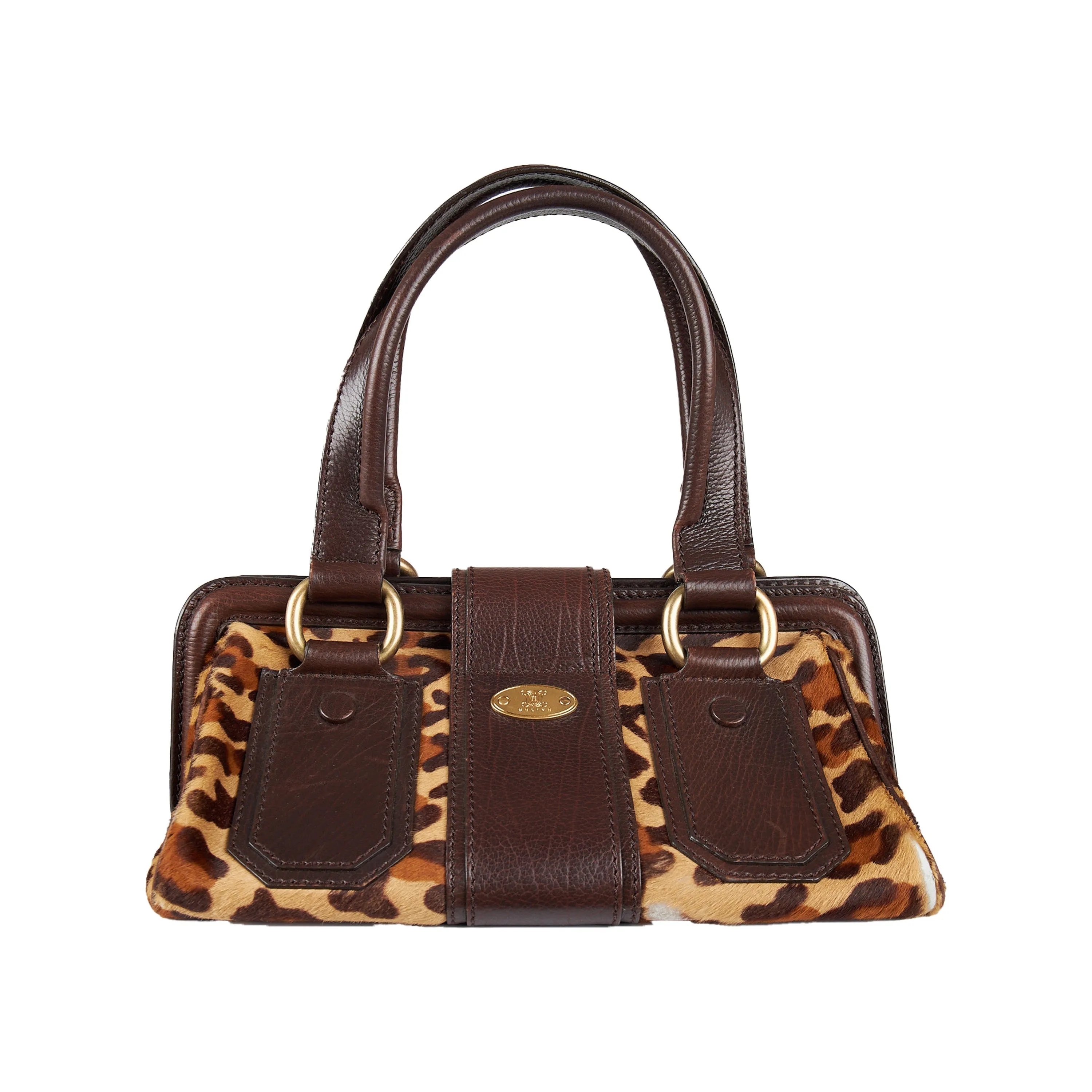 Celine Leopard Print Ella Satchel Bag - 2000s