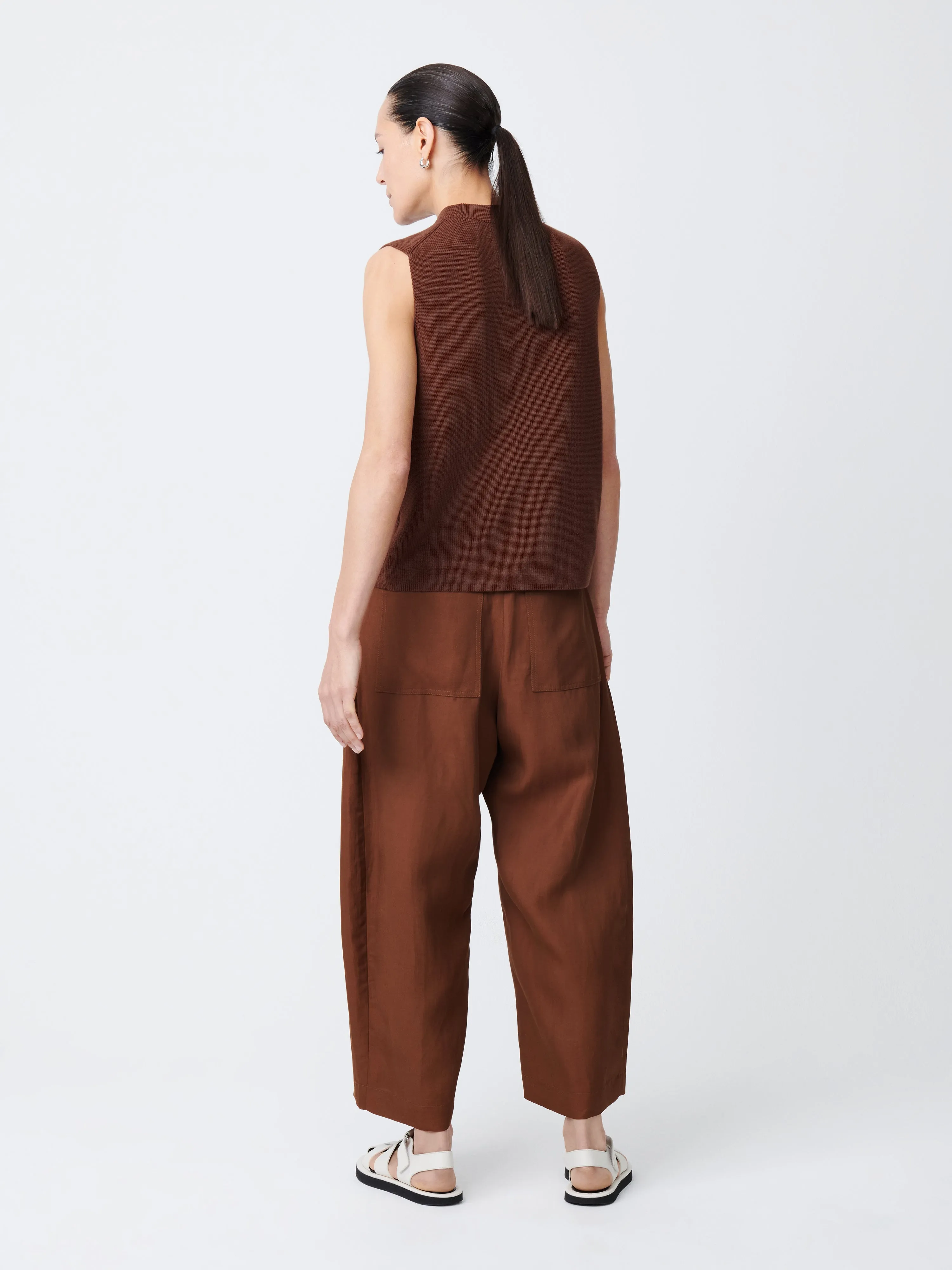 Chalco Pant Carob Brown ecommerce store available