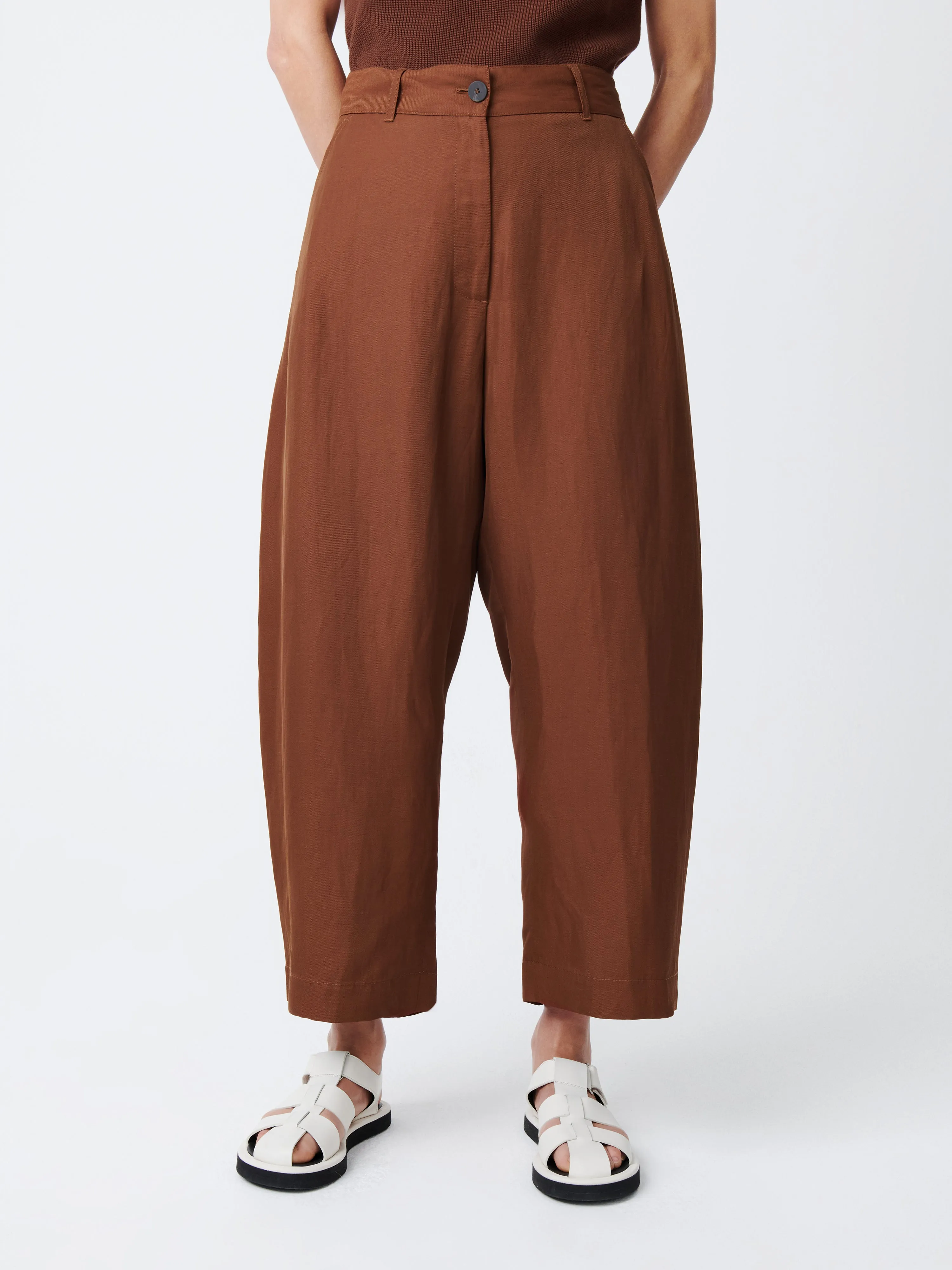 Chalco Pant Carob Brown ecommerce store available