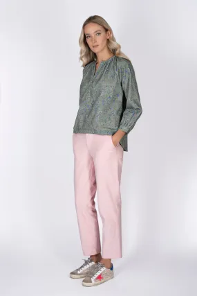 Chino stretch pincord pants pale pink