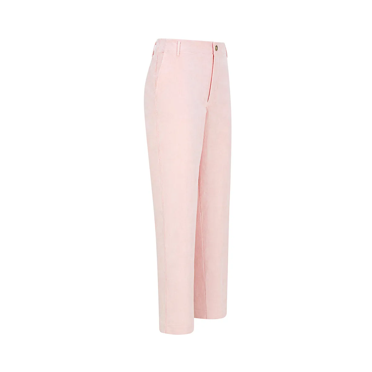 Chino stretch pincord pants pale pink