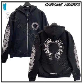 CHROME HEARTS | Hoodies with Street Style Cotton Logo - Unisex, Made of Blended Fabrics - Shop Now!