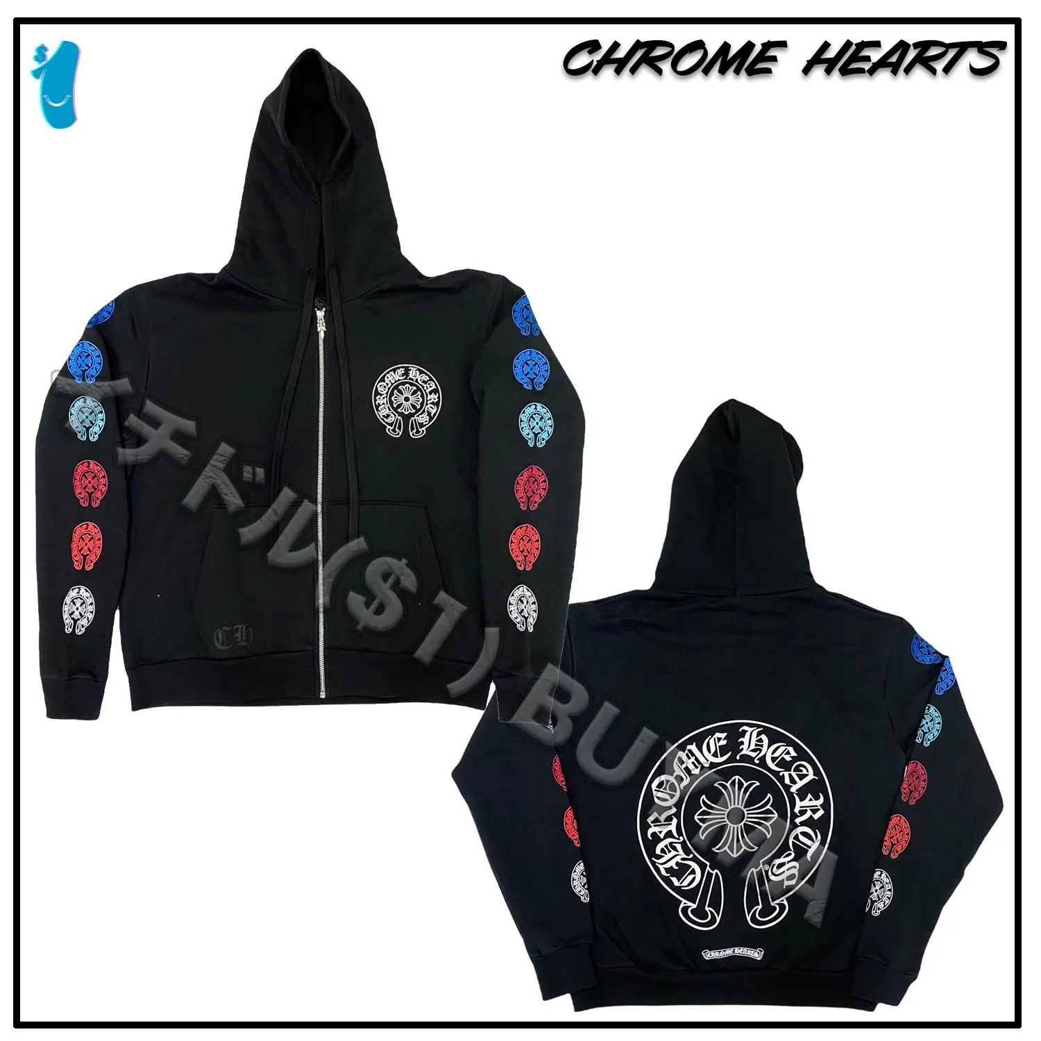 Chrome Hearts | Unisex Cotton Hoodies - Street Style, Long Sleeves