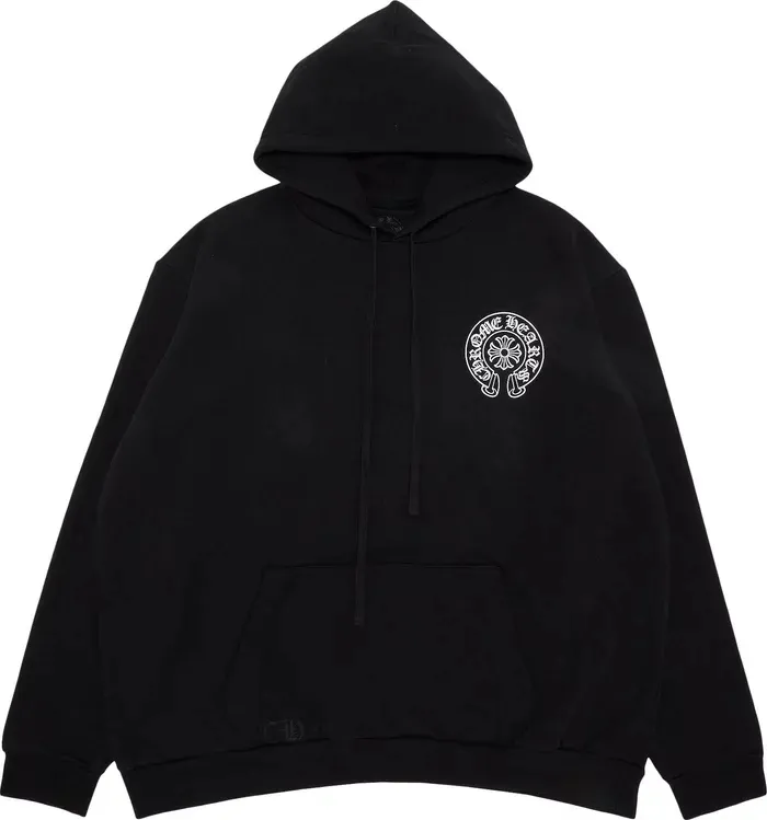 CHROME HEARTS Unisex Street Hoodies - Bridal Logo Style