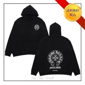 CHROME HEARTS Unisex Street Hoodies - Bridal Logo Style