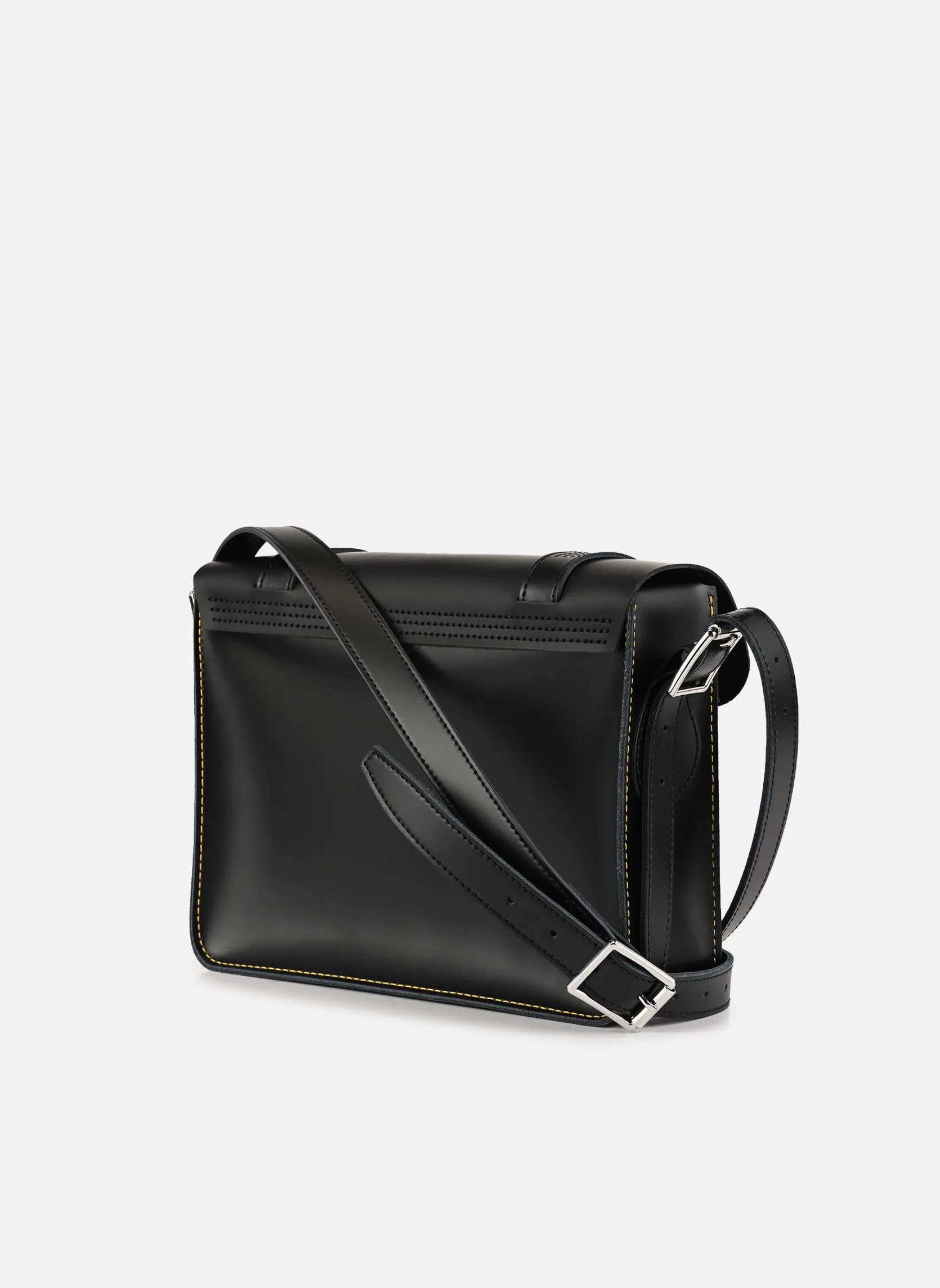 Classic black leather satchel - Nero by DR. Martens