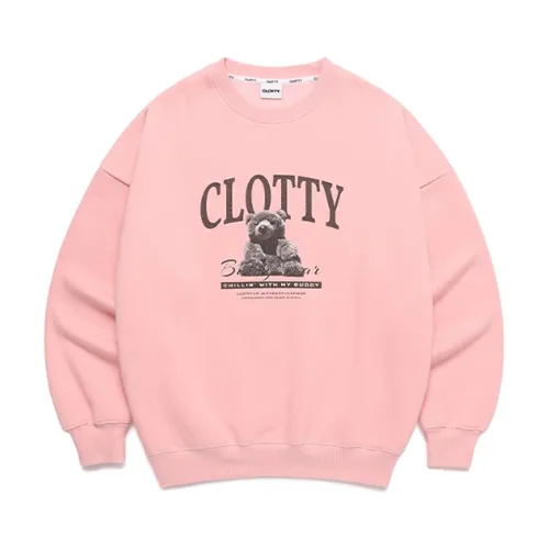 Clotty Long Sleeve Logo Hoodies & Sweatshirts - Unisex Street Style