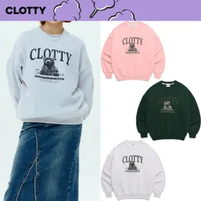 Clotty Long Sleeve Logo Hoodies & Sweatshirts - Unisex Street Style