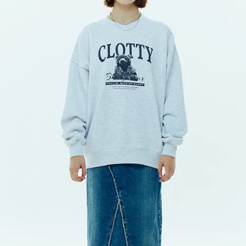 Clotty Long Sleeve Logo Hoodies & Sweatshirts - Unisex Street Style