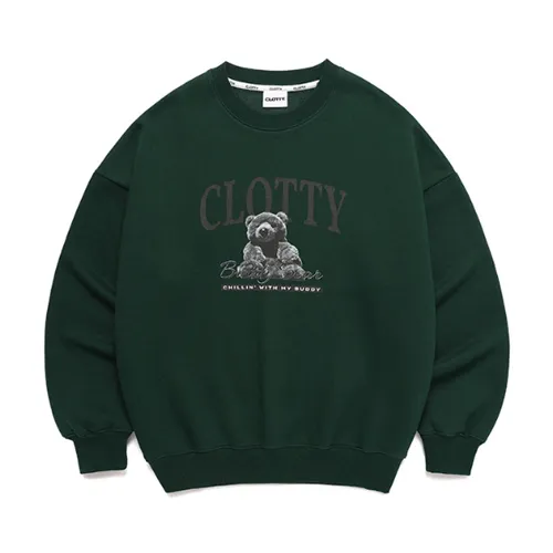 Clotty Long Sleeve Logo Hoodies & Sweatshirts - Unisex Street Style