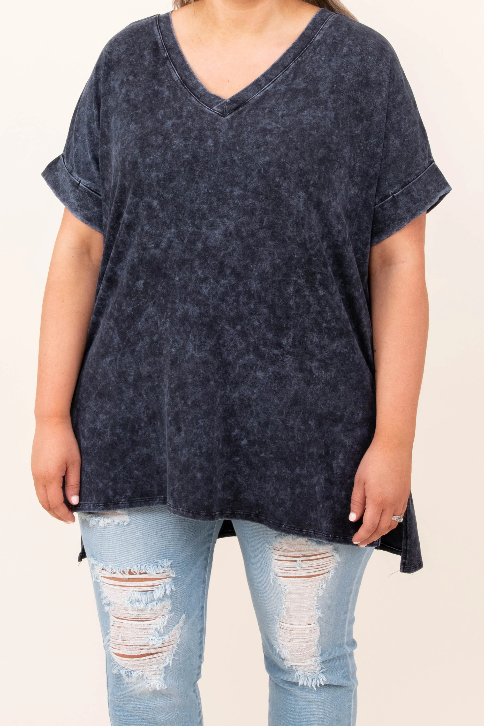 Comfy Travels Top, Blue-Grey Mineral Wash - SEO Result: Comfy Travel Top, Blue Grey Mineral Wash