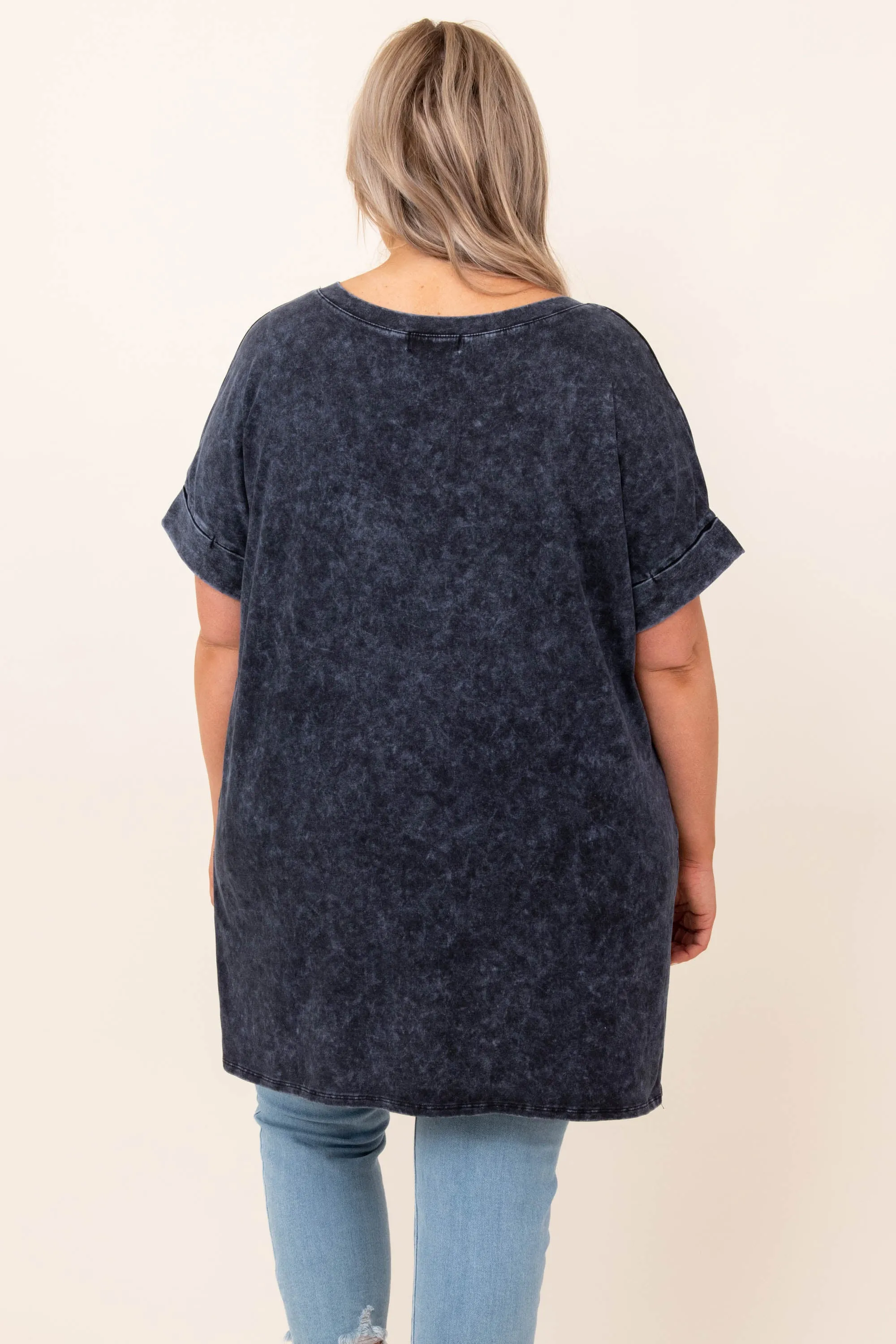 Comfy Travels Top, Blue-Grey Mineral Wash - SEO Result: Comfy Travel Top, Blue Grey Mineral Wash