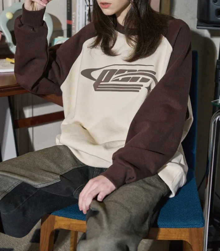 COMPAGNO Shooting Logo Raglan Sweatshirt