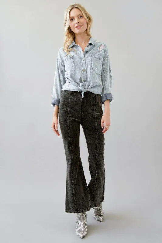 Corduroy Wide-Leg Trousers