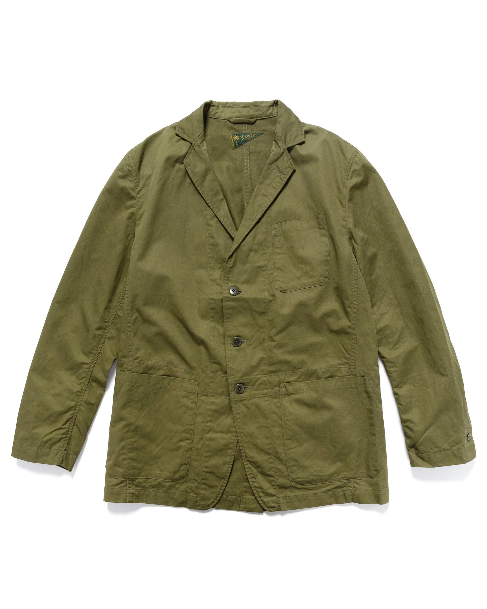 Cotton Linen Chino Cloth RANDONNEUR Bike Jacket Khaki.