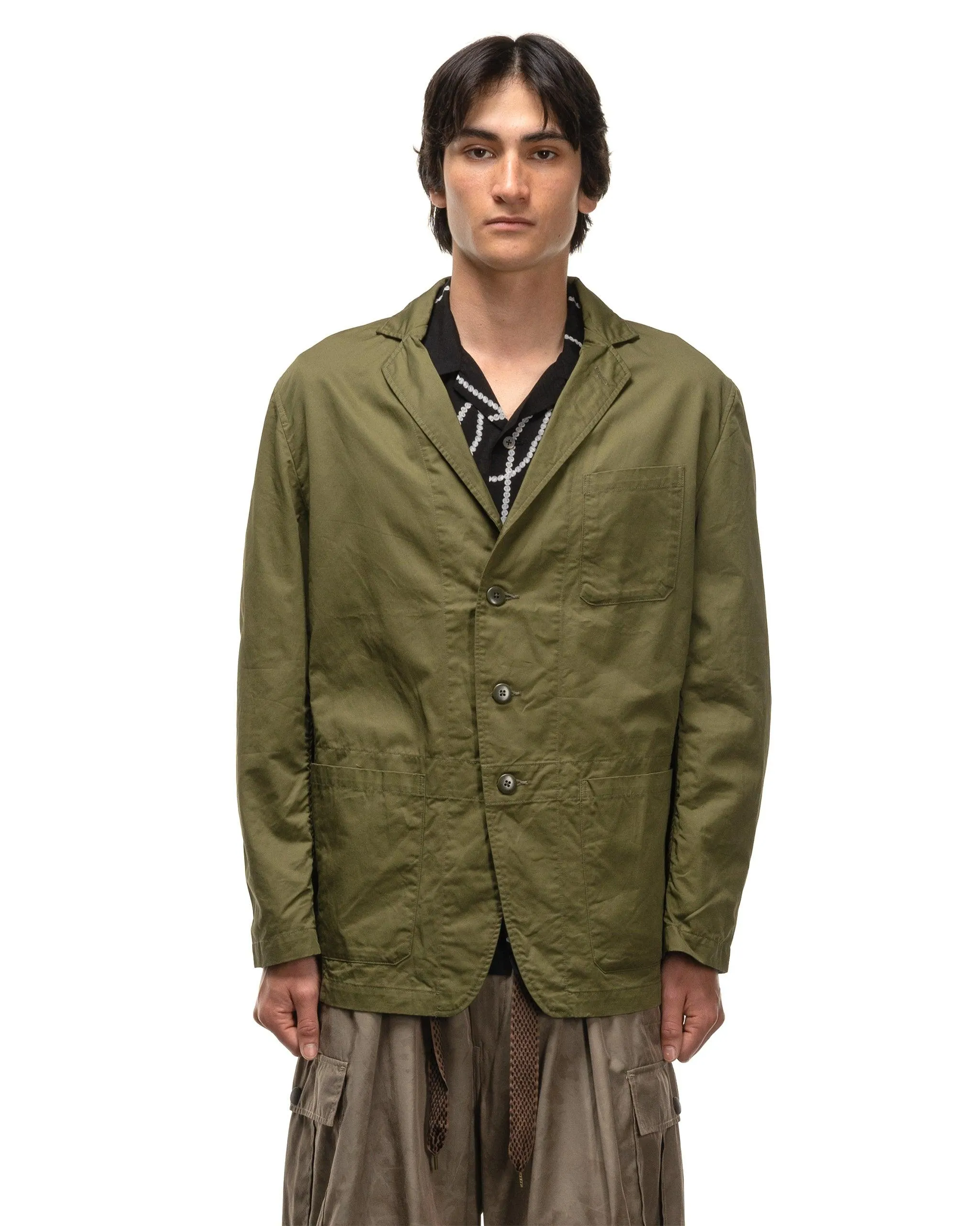 Cotton Linen Chino Cloth RANDONNEUR Bike Jacket Khaki.