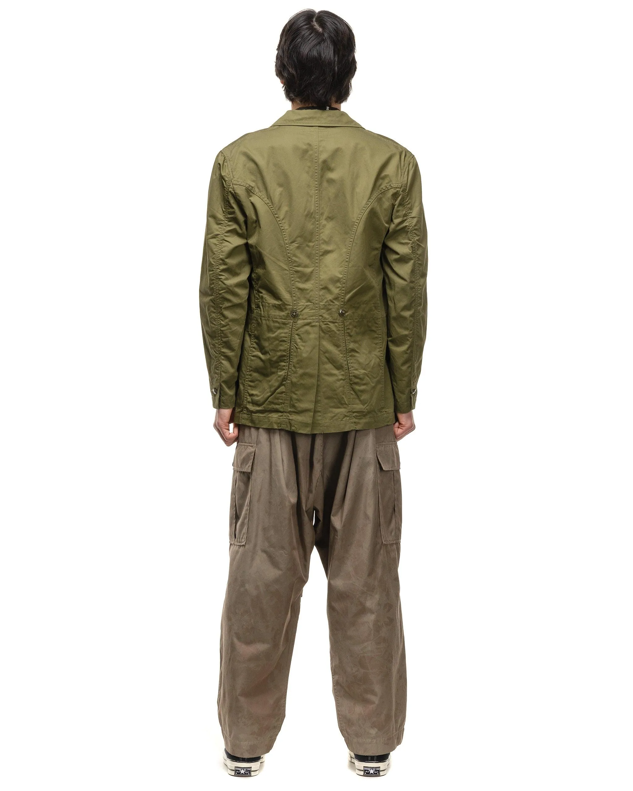 Cotton Linen Chino Cloth RANDONNEUR Bike Jacket Khaki.