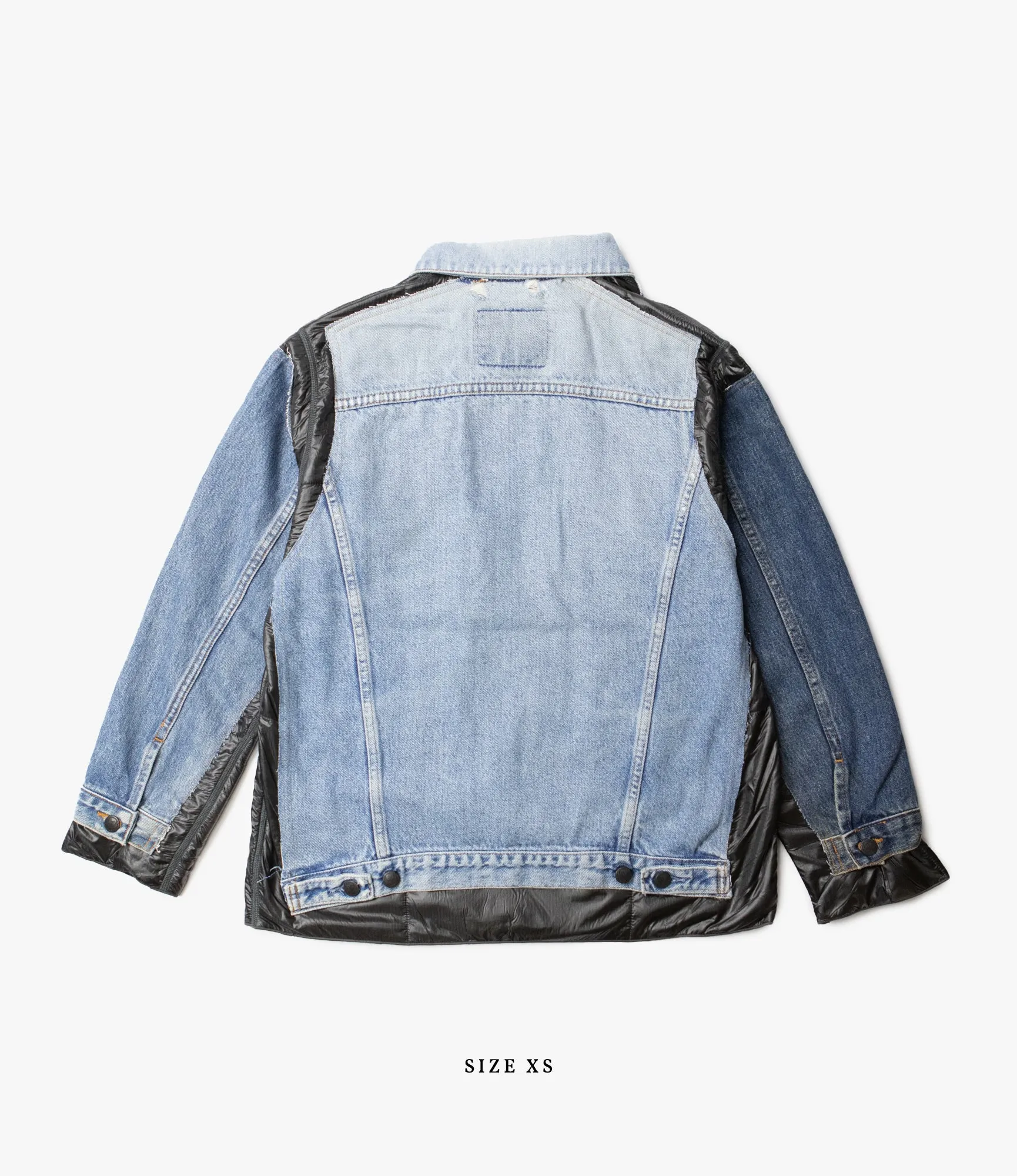 Covered Jacket –Indigo Denim / Black Ripstop Nylon