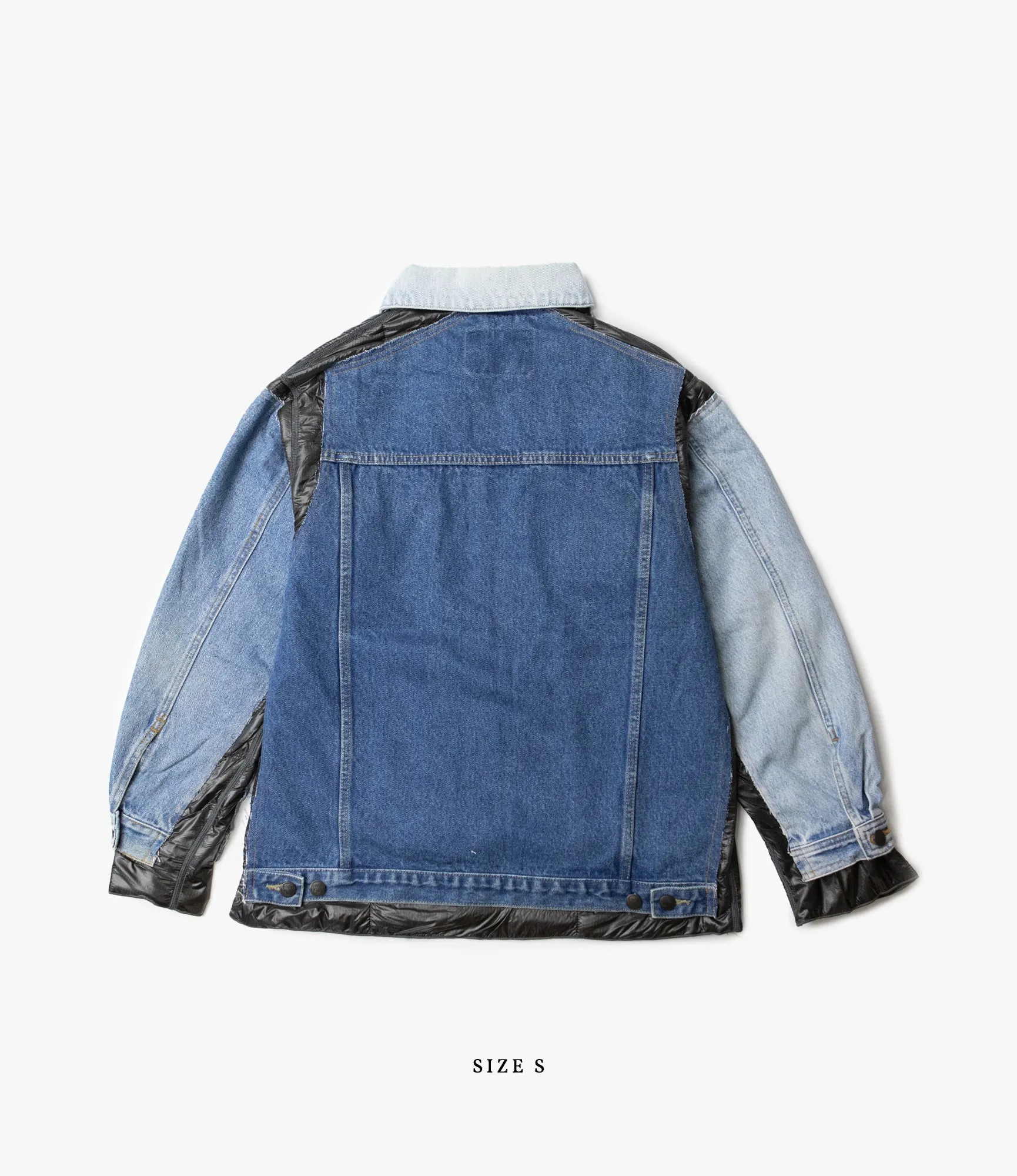 Covered Jacket –Indigo Denim / Black Ripstop Nylon