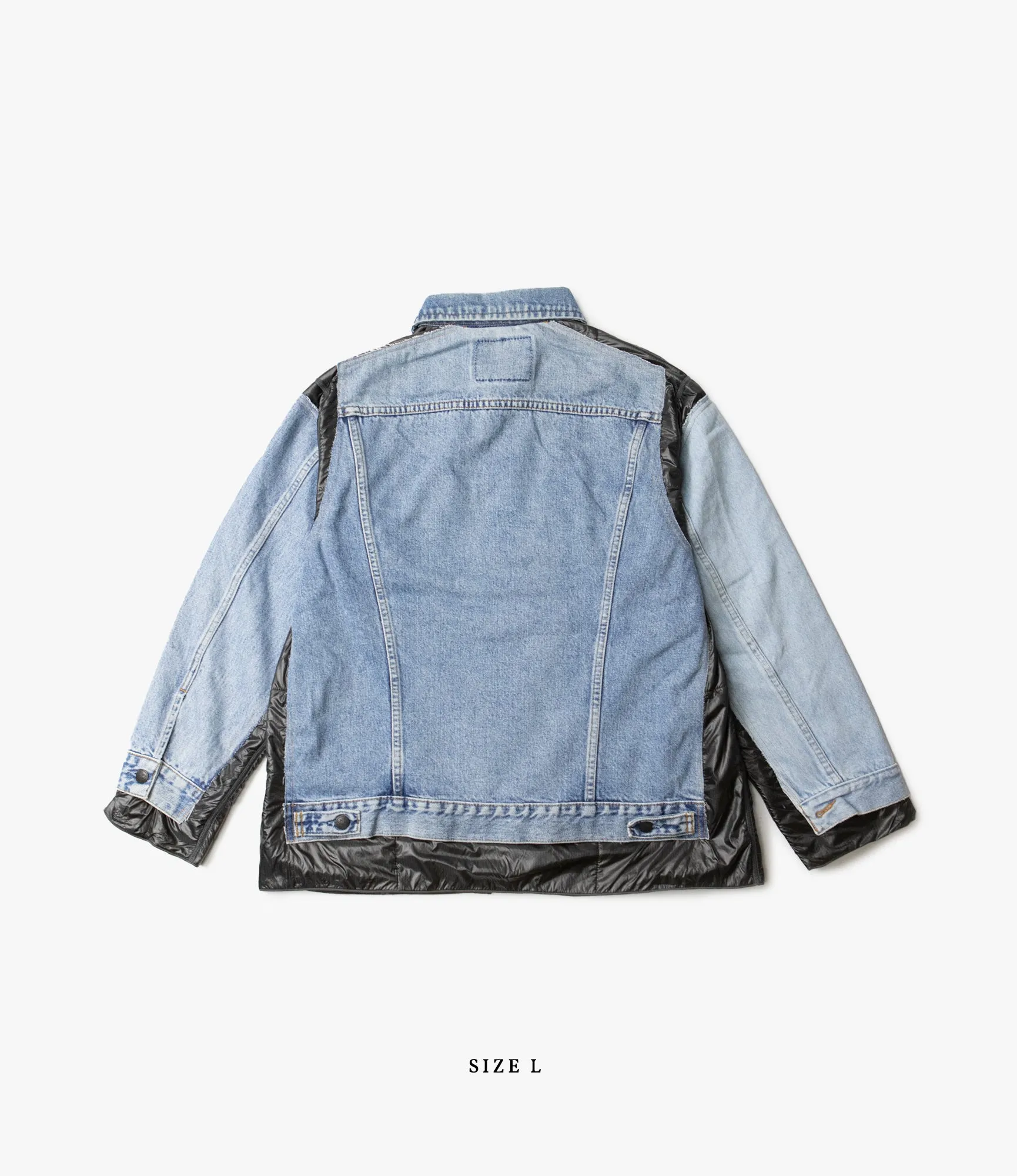 Covered Jacket –Indigo Denim / Black Ripstop Nylon