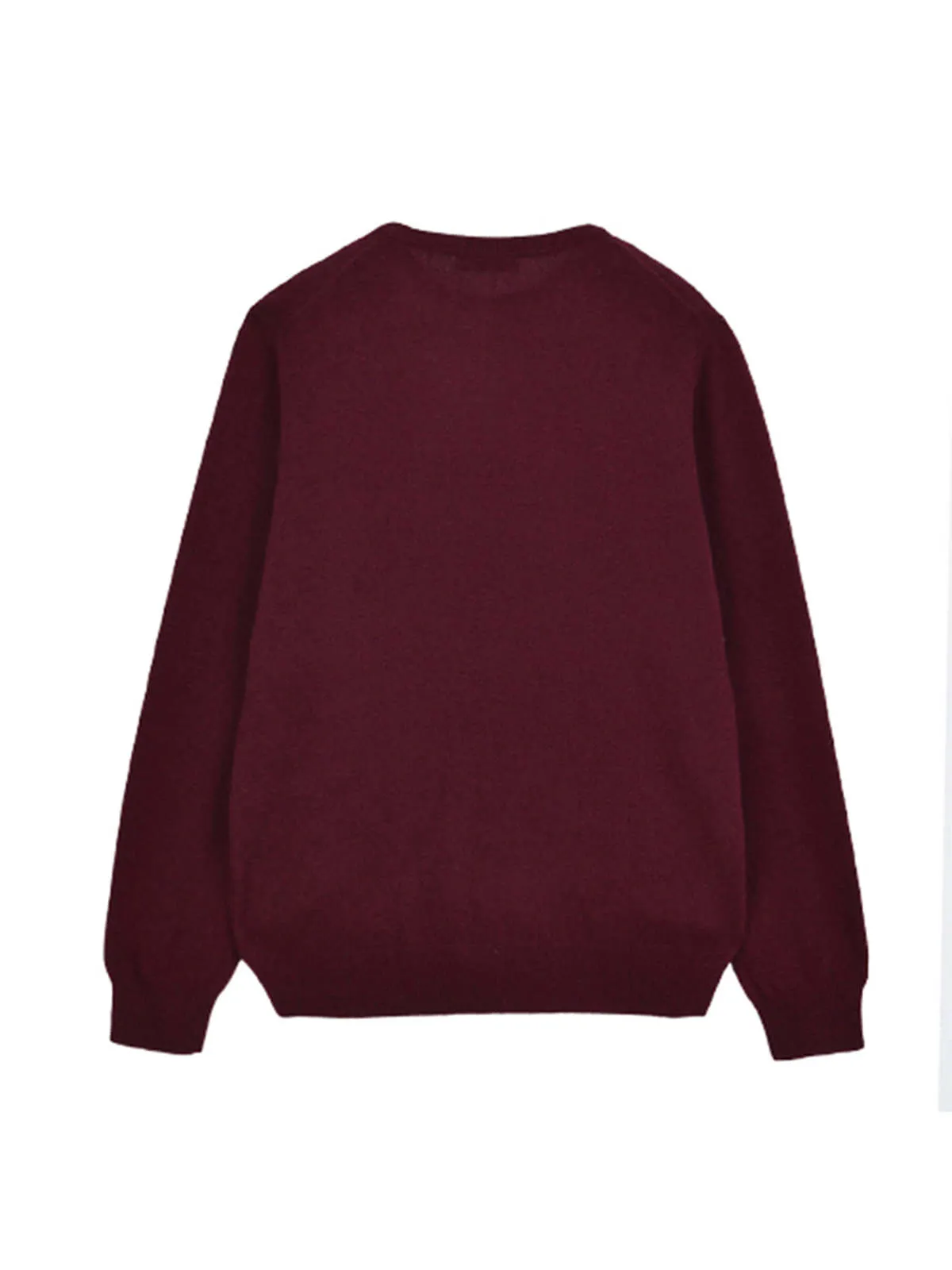 Crew Neck Sweater - Burgundy