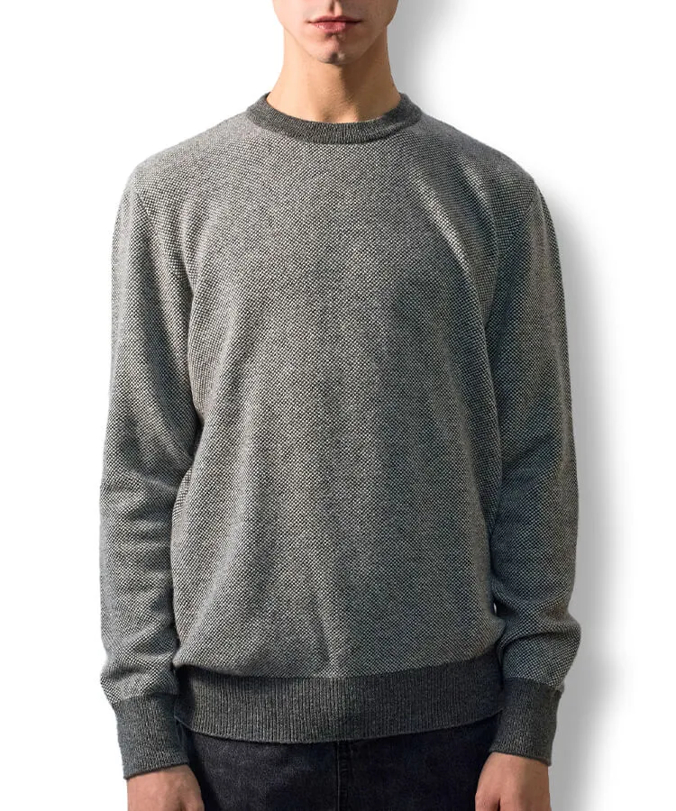 Crew neck sweater for men