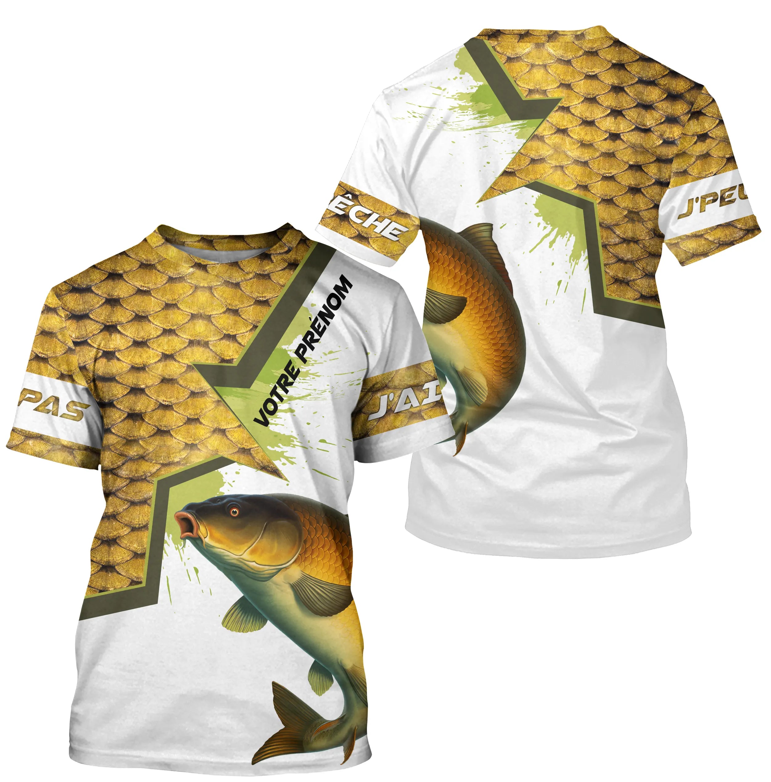 Custom Carp Fishing Anti-UV T-shirt - Original Gift for Anglers