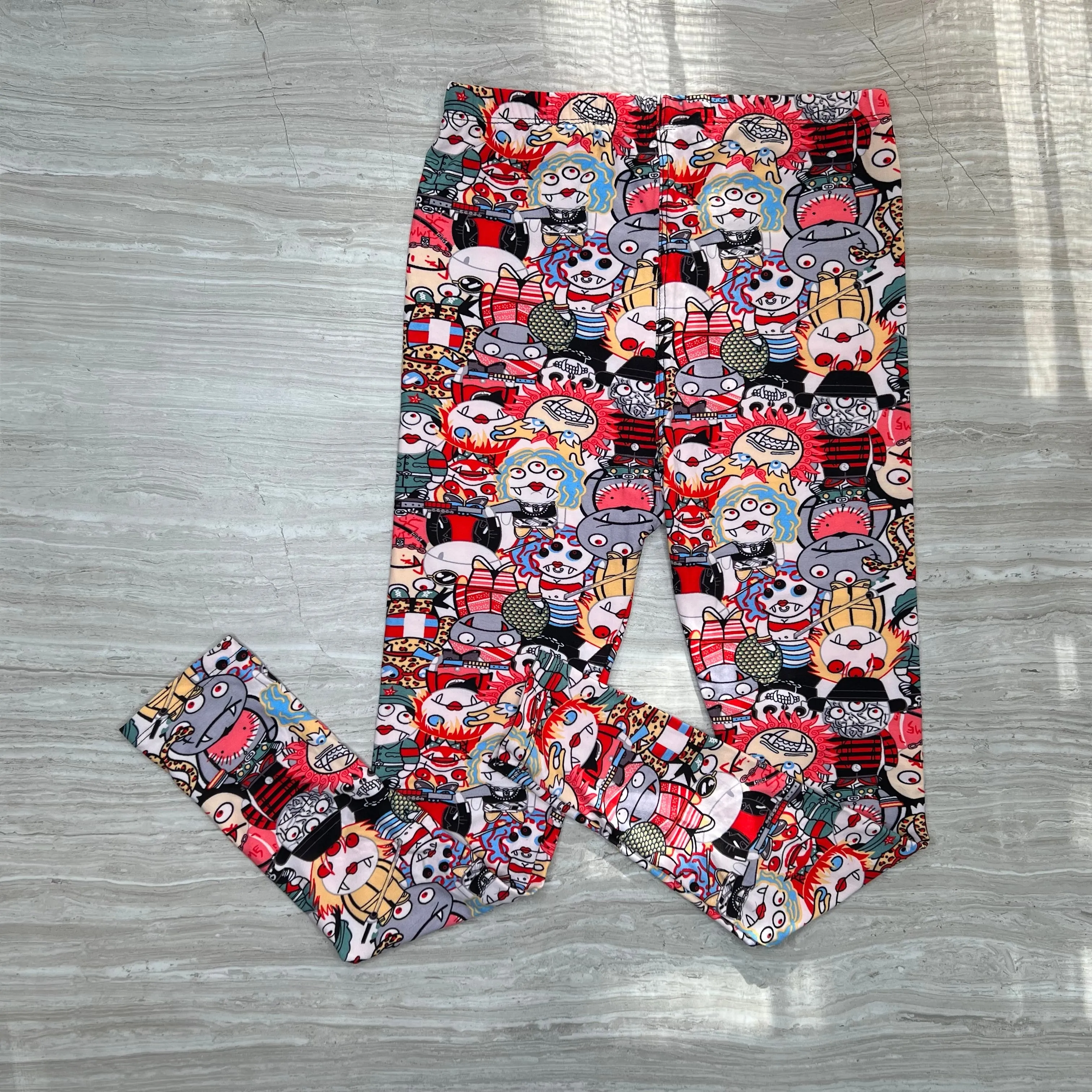 Cute Alien Monster Soft Leggings