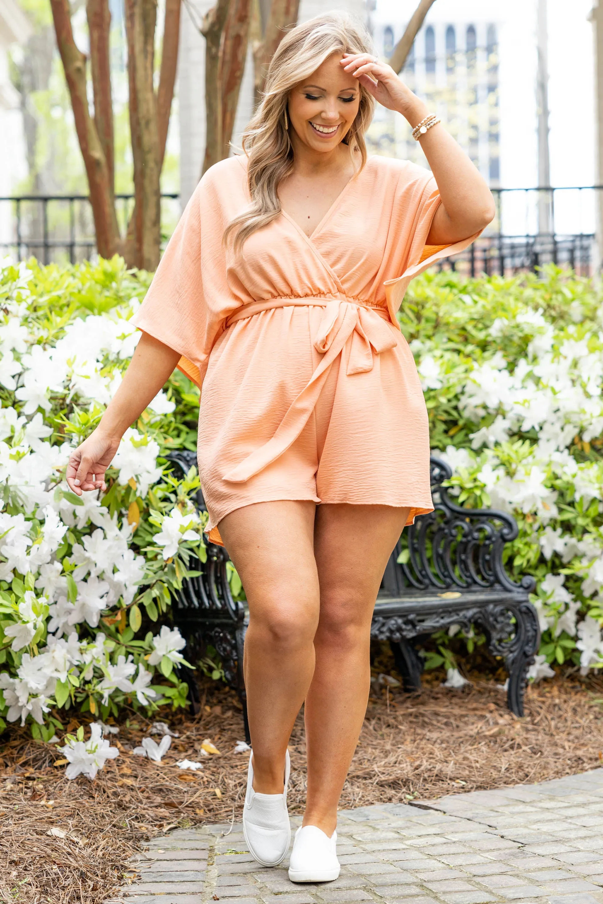 Cute Peach Romper