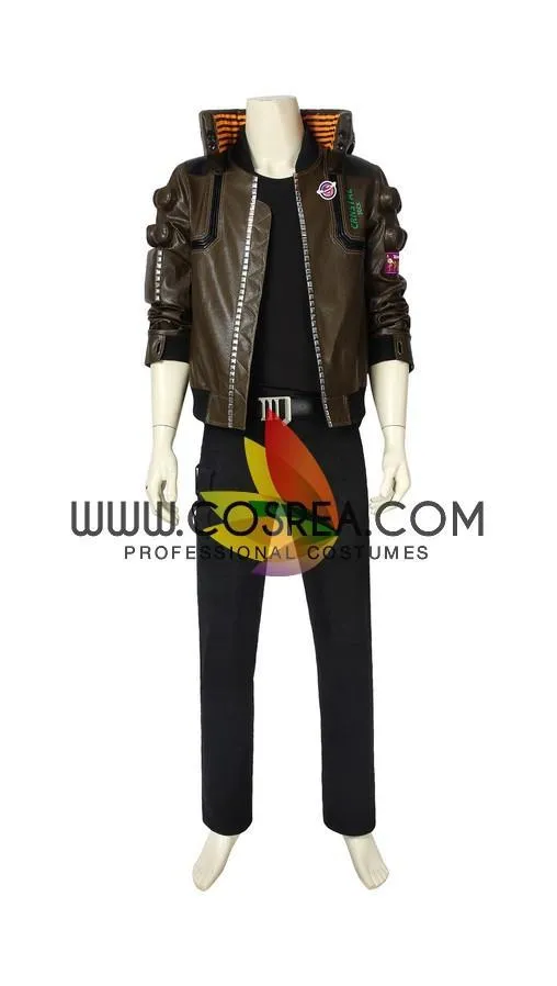 Cyberpunk 2077 Men's Faux Leather Cosplay Outfit