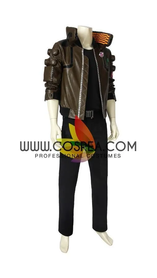 Cyberpunk 2077 Men's Faux Leather Cosplay Outfit