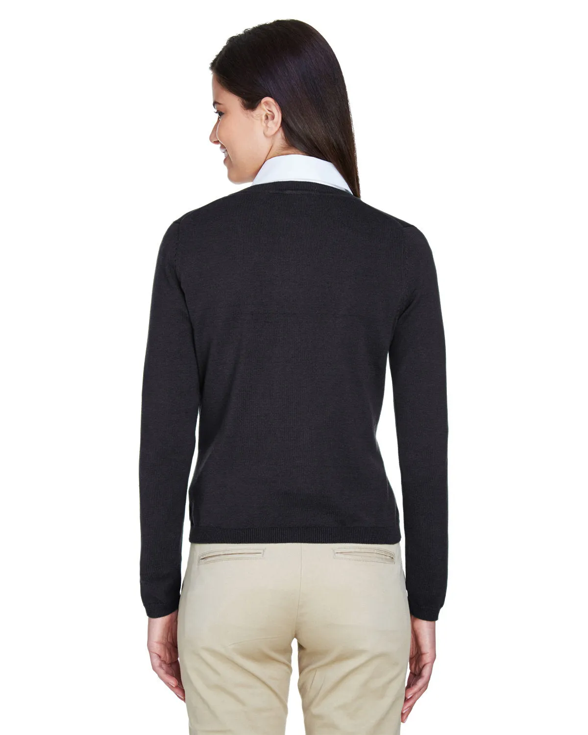 Devon & Jones Ladies V-Neck Sweater