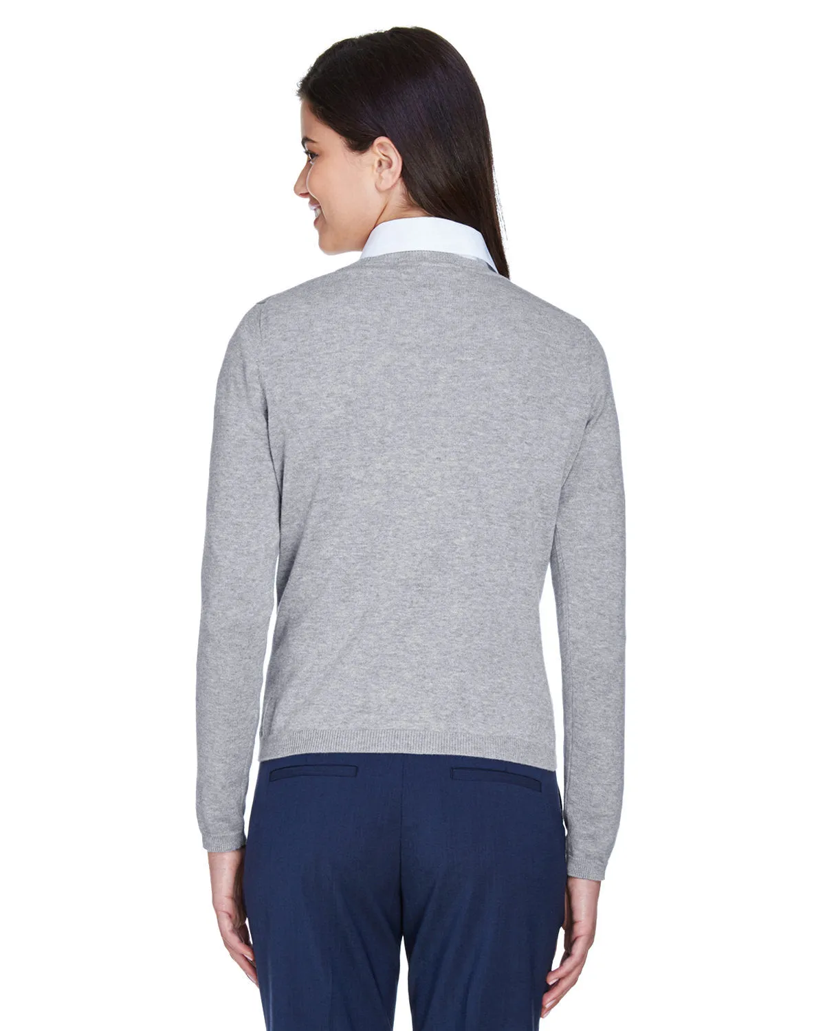 Devon & Jones Ladies V-Neck Sweater